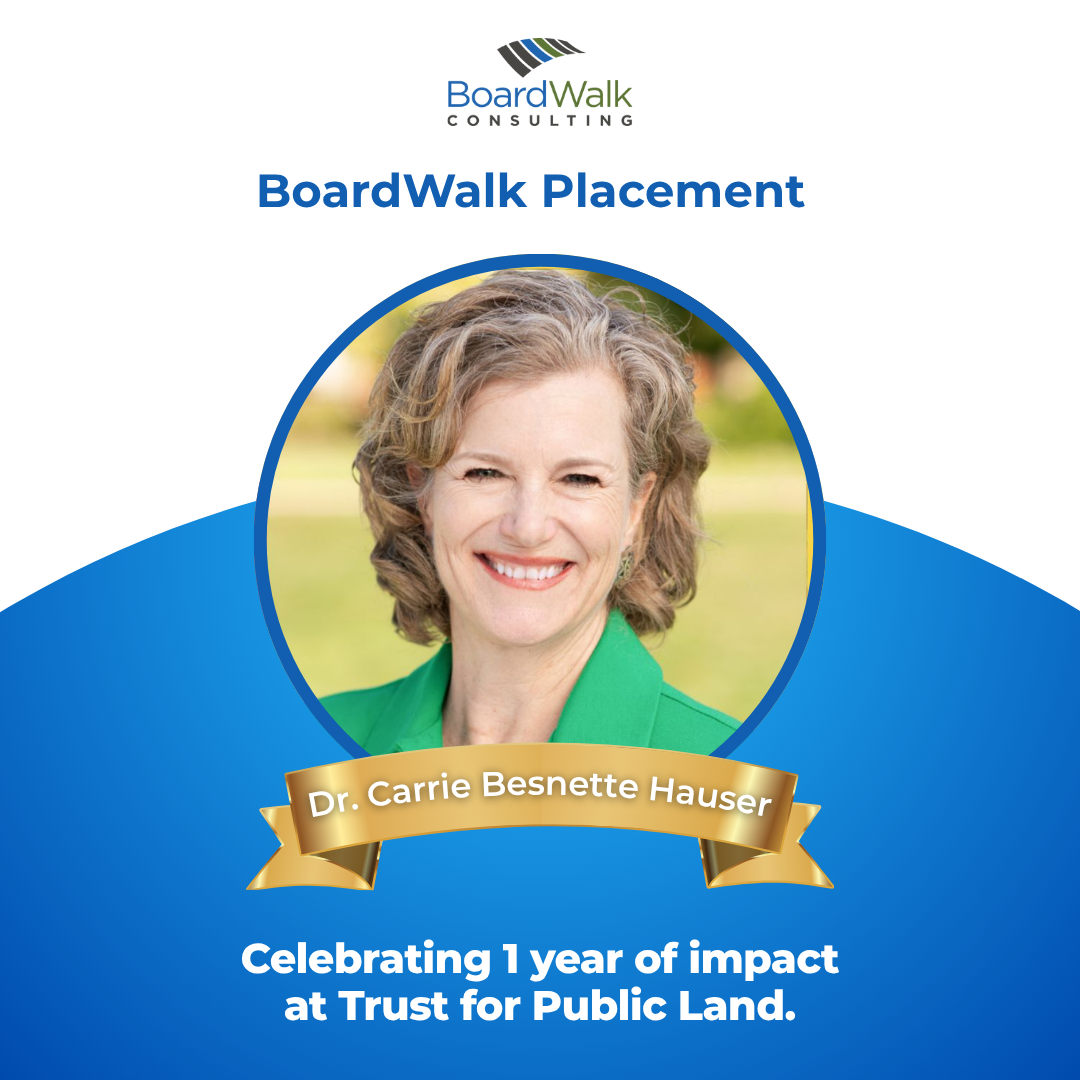 Featured image for “Placement Spotlight: Dr. Carrie Besnette Hauser, President & CEO, Trust for Public Land”