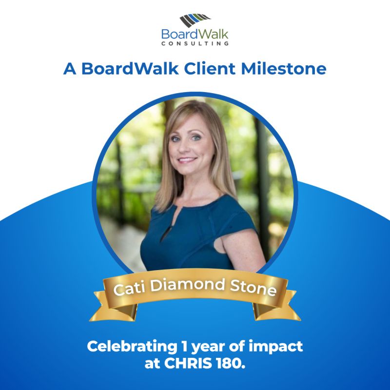 Featured image for “Cati Stone celebrates one year as President & CEO of CHRIS 180.”